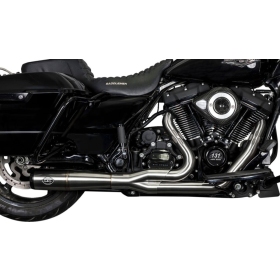 S&S CYCLE 2-into-1 Diamondback Exhaust System Harley Davidson FLH / FLHR / FLHRC 1750-1977c 17-23