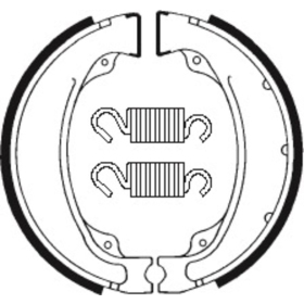 TECNIUM Street/ATV Organic Brake shoes BA055 Honda XBR / XL 500-750cc 83-88