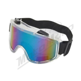 SALE! Motocross goggles with a colored mirrored lens (with a defect)