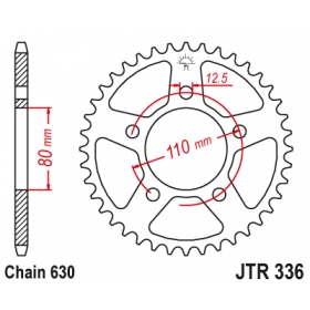 Rear sprocket JTR336