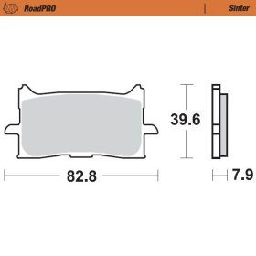 MOTO-MASTER Roadpro Front Brake Pads Honda CB / CBR / CRF / NT / X-ADV 125-1100 16-24 