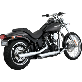 VANCE & HINES 3" Twin Slash Slip-On Mufflers Harley Davidson FLSTC / FLSTN / FXCW / FXSTB 1584cc 07-09