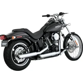 VANCE & HINES 3 colių "Twin Slash Slip-On" duslintuvai Harley Davidson FLSTC / FLSTN / FXCW / FXSTB 1584cc 07-09