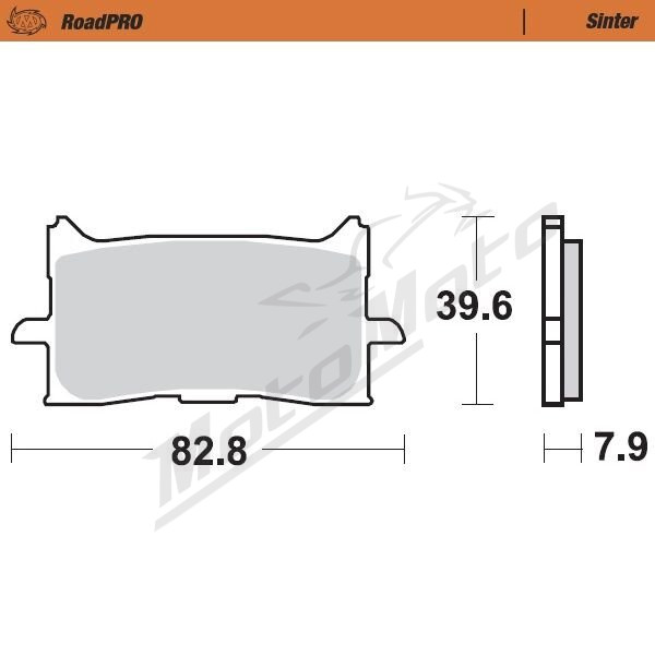 MOTO-MASTER Roadpro Front Brake Pads Honda CB / CBR / CRF / NT / X-ADV 125-1100 16-24 