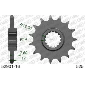 AFAM plieninė standartinė priekinė žvaigždutė 52901 - 525 14-16 dantukų DUCATI PANIGALE / STREETFIGHTER / MULTISTRADA 1100-1299c 14-25