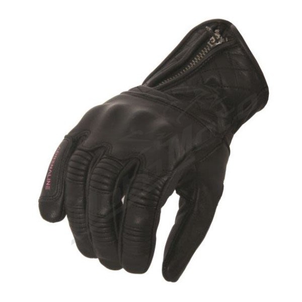 Leather gloves ADRENALINE ORCHID PPE black / pink