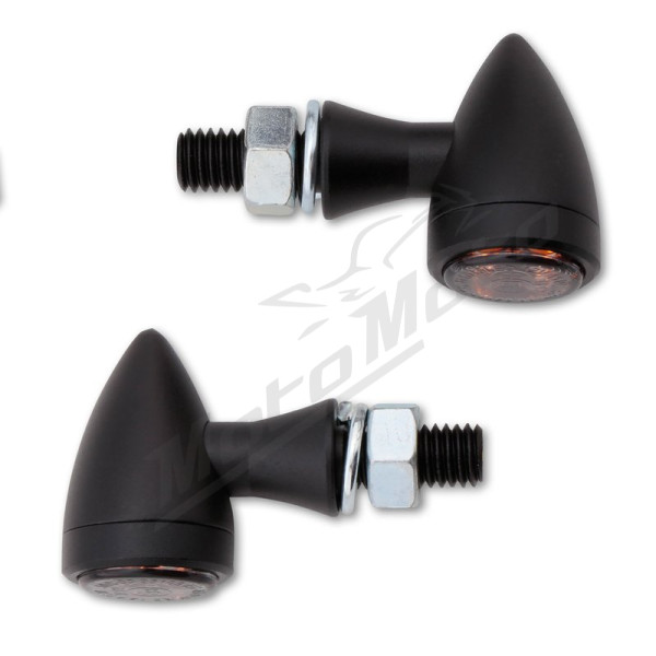 HIGHSIDER Smart Sixteen Bullet Turn Signals Smoked Kawasaki Z 400-900 2023