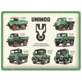 TIN SIGN MERCEDES DAIMLER TRUCK UNIMOG 30x40 