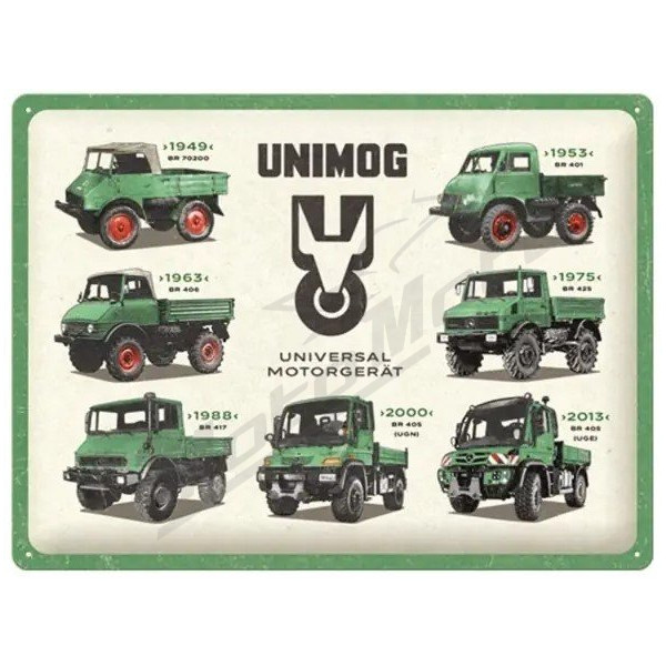 Metalinė lentelė MERCEDES DAIMLER TRUCK UNIMOG 30x40 