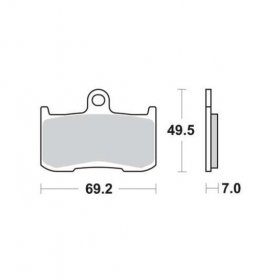 BRAKE PADS FERODO FDB2158ST / MCB737 ROUTE