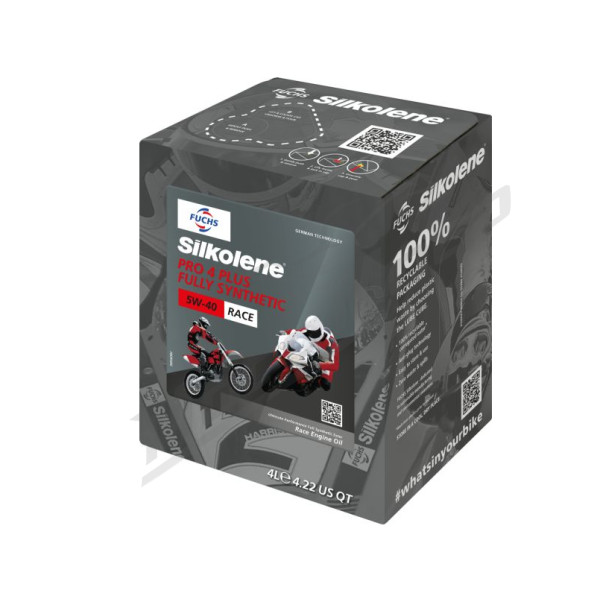 Silkolene Pro 4 Plus Synthetic Oil 5w40 4T-4l
