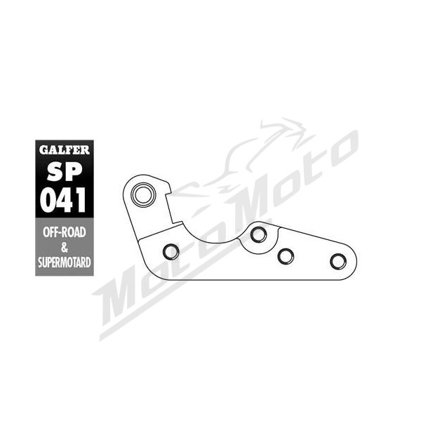 GALFER Brake disc/caliper adapter silver Ø270mm KTM EXC-F 350 2010-2024