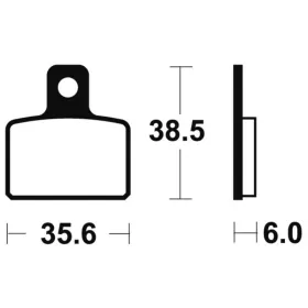 TECNIUM Street Organic Brake pads MA303 Aprilia / GasGas / Husqvarna / Montesa / Scorpa / Sherco 50-360cc 00-23