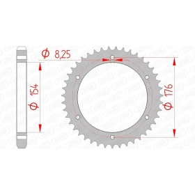 AFAM Steel Standard Rear Sprocket 530 43 teeth HONDA VFR 750-800cc 90-97