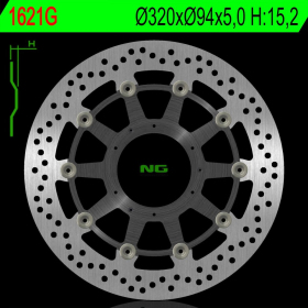 NG Front Floating Brake Disc 320x94x5mm Honda CBR 1000cc 08-16