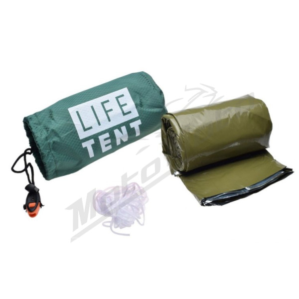 Emergency survival shelter green 150x65mm