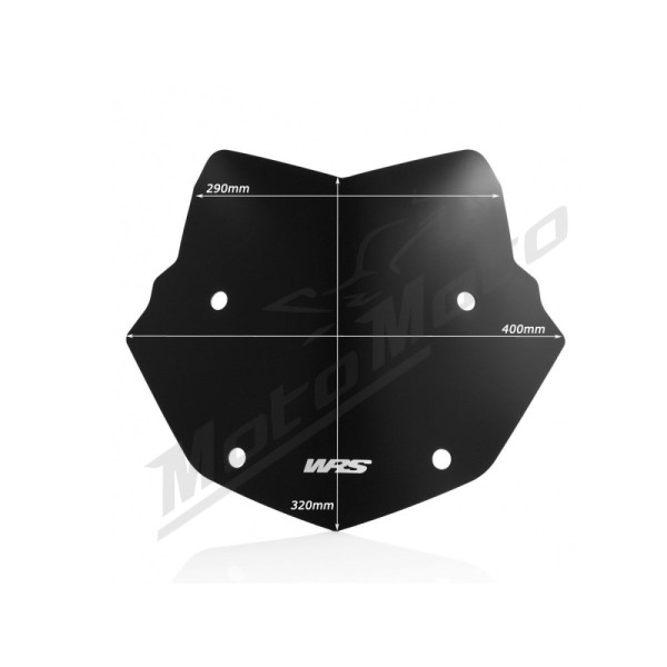 WRS BM026NO ENDURO Windscreen Matt Black BMW R1200GS / R1250GS 13-24