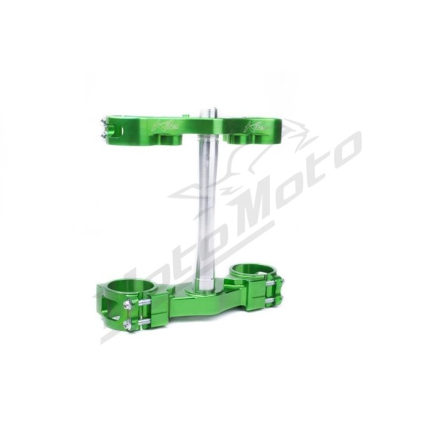 KITE MX-EN Triple Clamps Green Kawasaki KX 250/450F 12-20