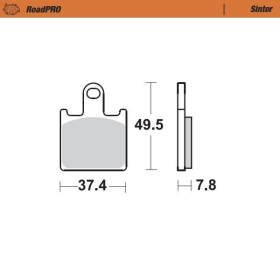 MOTO-MASTER Roadpro Front Brake Pads Kawasaki GTR / Z / ZZR / ZX-6 / ZX-14 600-1400 06-24