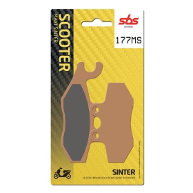 Sbs Brakepads 177MS Maxi Sinter APRILIA / GILERA / PEUGEOT / PIAGGIO / VESPA