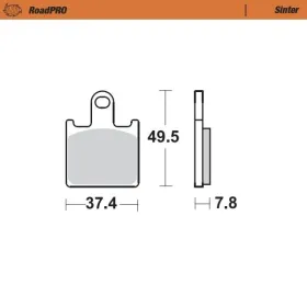 MOTO-MASTER Roadpro Front Brake Pads Kawasaki GTR / Z / ZZR / ZX-6 / ZX-14 600-1400 06-24