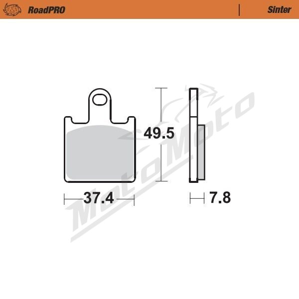 MOTO-MASTER Roadpro Front Brake Pads Kawasaki GTR / Z / ZZR / ZX-6 / ZX-14 600-1400 06-24
