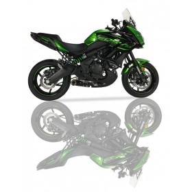 IXIL Super Xtrem SX1 Full Exhaust System Stainless Steel / Carbon - Kawasaki ER-6 2012-2020 SK7752C