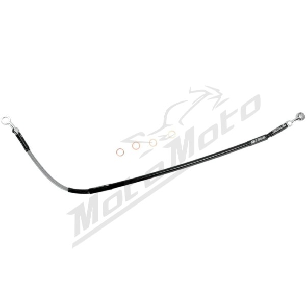 MOOSE OFFROAD Rear Stainless Steel Braided Brake Line Honda CR R / CRF R/X 125-250cc 02-18