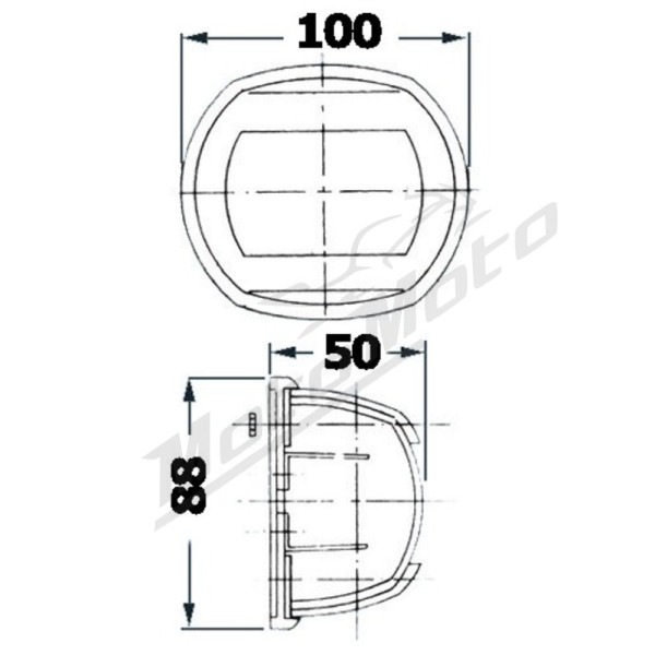 Osculati Classic 12 navigation light white - Red 112.5°