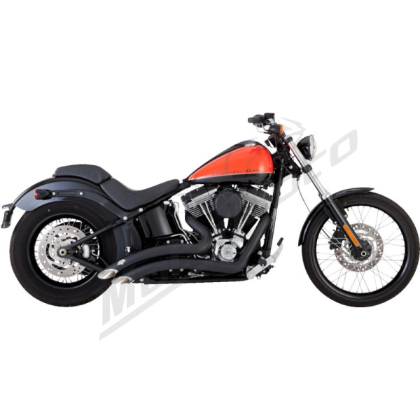 VANCE & HINES 2-into-2 Big Radius Exhaust System Harley Davidson FXSTSI / FXSTDI / FXST / FLSTF / FLST 1340-1800cc 86-11