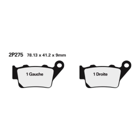 NISSIN Street Semi-Metallic Brake pads - 2P-275NS Aprilia / BMW / Ducati / Gas Gas / Harley / Husaberg / Husqvarna / KTM / Triumph / Yamaha 125-1250cc