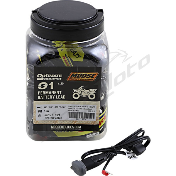 MOOSE OFFROAD FOUR WHEEL O1 Permanent Battery Lead 51 cm