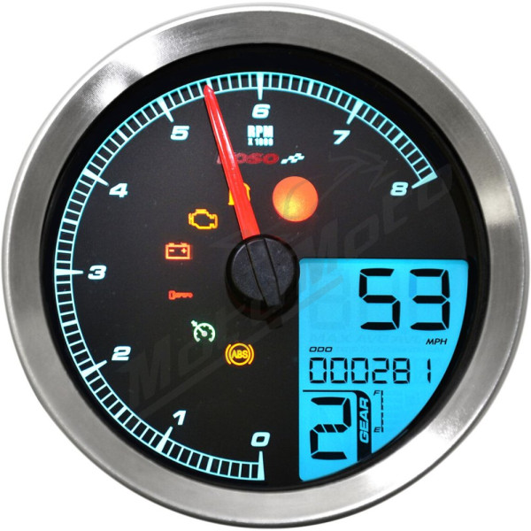 KOSO NORTH AMERICA HD-04 Speedometer Harley Davidson FXD / FXDC / FXDCI / FXDI35 / FXDWG 883-1584cc 04-13