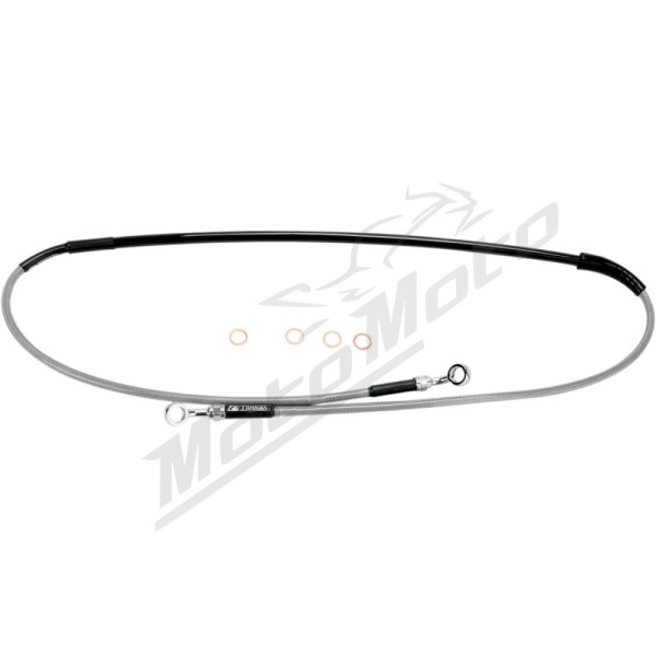 MOOSE OFFROAD Front Stainless Steel Braided Brake Line Kawasaki / Suzuki 125-450cc 04-18