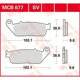 TRW All Round Sintered Metal Brake Pads Honda CB / CBF / CBR / CMX / CTX / NC / VT / VTR / XL 250-1000cc 87-24