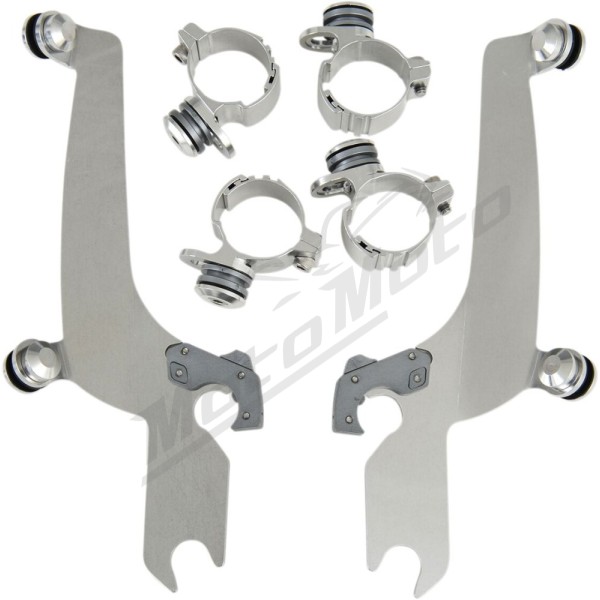 MEMPHIS SHADES HD Sportshield Trigger-Lock Complete Mount Kit Harley Davidson FXDWG / FXST / FXSTB / FXSTD / FXWG 1340-1584 80-13