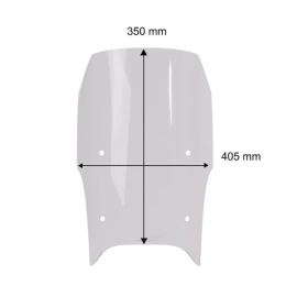WRS Windshield Caponord Voge DS 800 X ABS Rally 2025-> Clear
