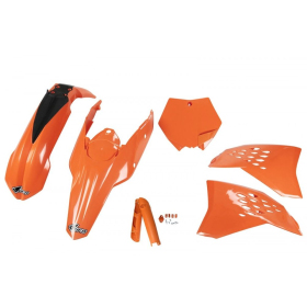 UFO Plastic set with fork guards KTM SX / SX-F 125-450 07-10