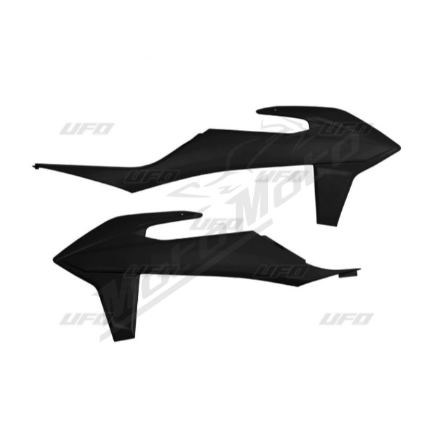 Ufo radiator caps KTM SX / SX-F 125-450cc 19-20 Black