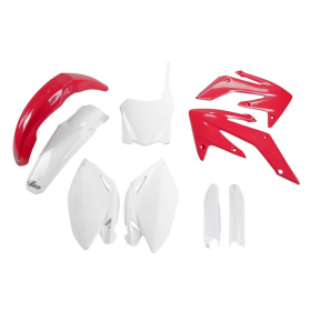 UFO Plastic set with fork guards Honda CRF 250R 08-09