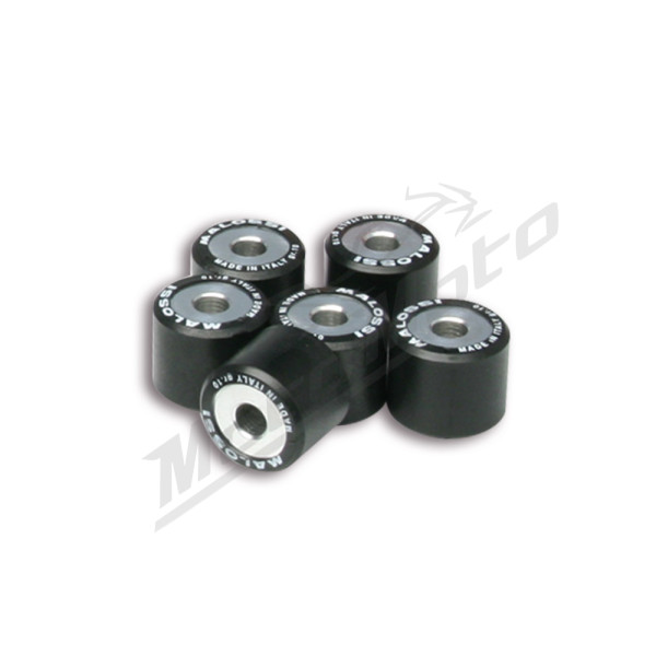 Variatoriaus ritinėlių komplektas MALOSSI HTRoll Yamaha / MBK / Aprilia / Italjet / Malaguti 125-400cc 96->