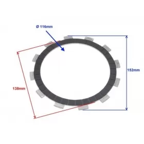 Friction disc ATV / CROSS / SHINERAY / XY300STE 300cc 4T 1pc