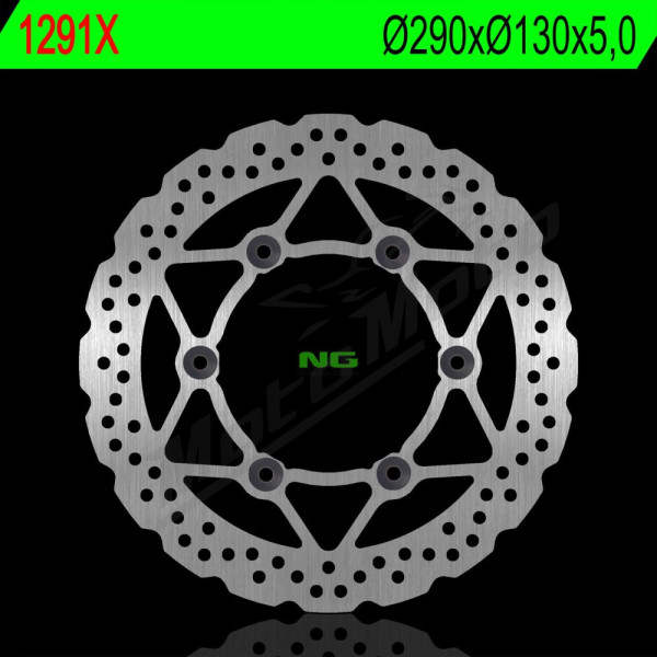 NG BRAKES Priekinis Wave fiskuotas stabdžių diskas 290mm Kawasaki Ninja / Z / ZX 250cc 08-13