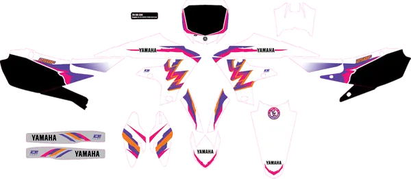 D'COR VISUALS Complete Graphics Kit Yamaha YZ 250cc 19-23