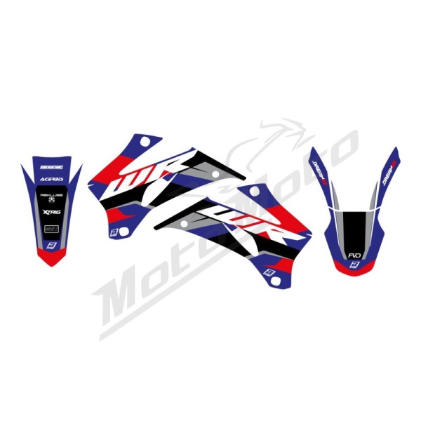 BLACKBIRD RACING Dream 5 grafikų komplektas Yamaha WR 250-450cc 07-14