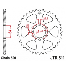 Rear sprocket JTR811