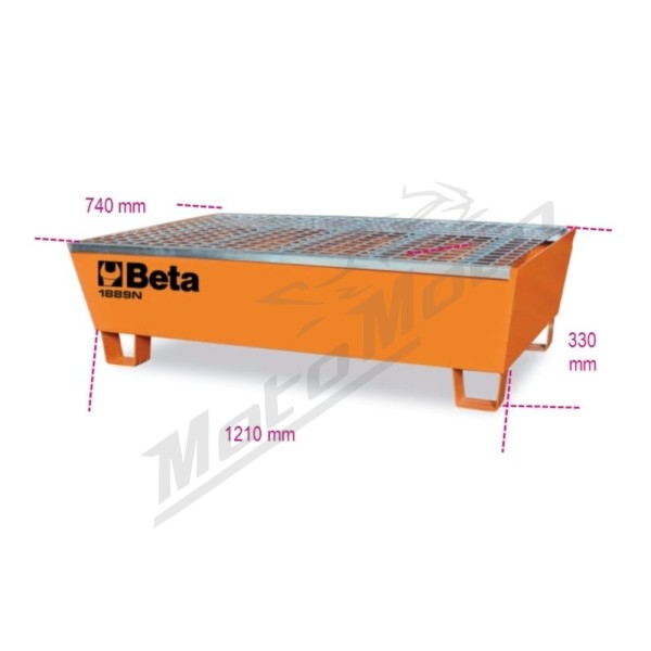 BETA Steel Drum Stand (Transportable) For Storing 2 Drums (200 Litres Each)