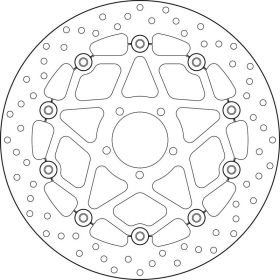 BREMBO Serie Oro Round Floating Brake Disc Front KTM SUPER DUKE 1290 2014-2024
