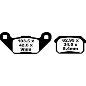EBC TT Sport Carbon Fusion stabdžių trinkelės CPI XS 250 06-08