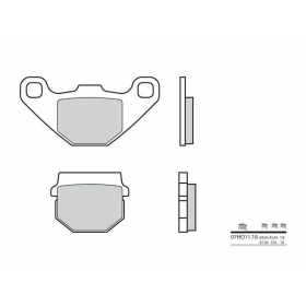 BREMBO Street Carbon Ceramic Brake pads HM / KAWASAKI / SUZUKI 50-125cc 1983-2005